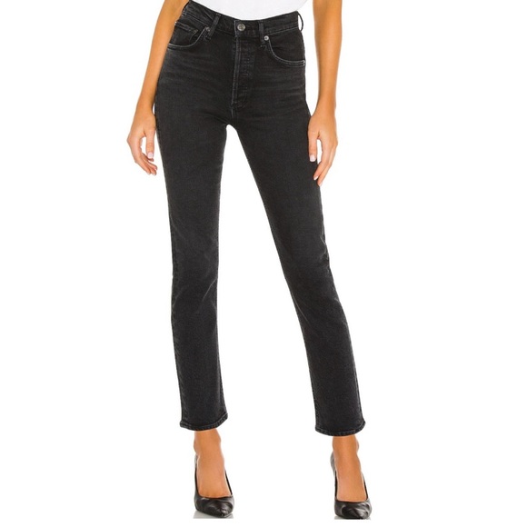 Agolde Riley High Rise Straight Crop jeans - Picture 2 of 4